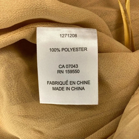 Joie Asymmetrical One Shoulder Ruched Top NWT | Yellow Gold | Size S - Picture 5 of 5